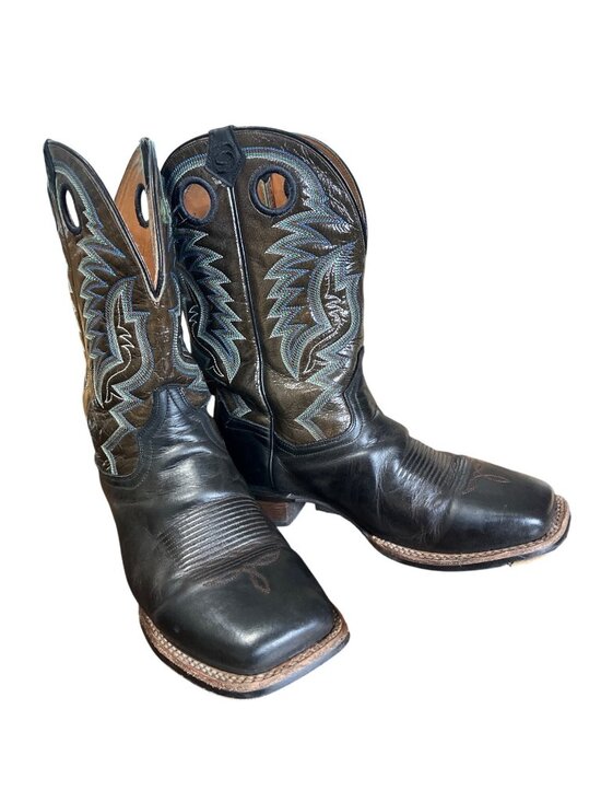Dan Post Other - Dan Post Men Size 11EW Duece Cowboy Boots Brown Black Square Toe Western DP4558